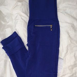 High waist leggings with zippers